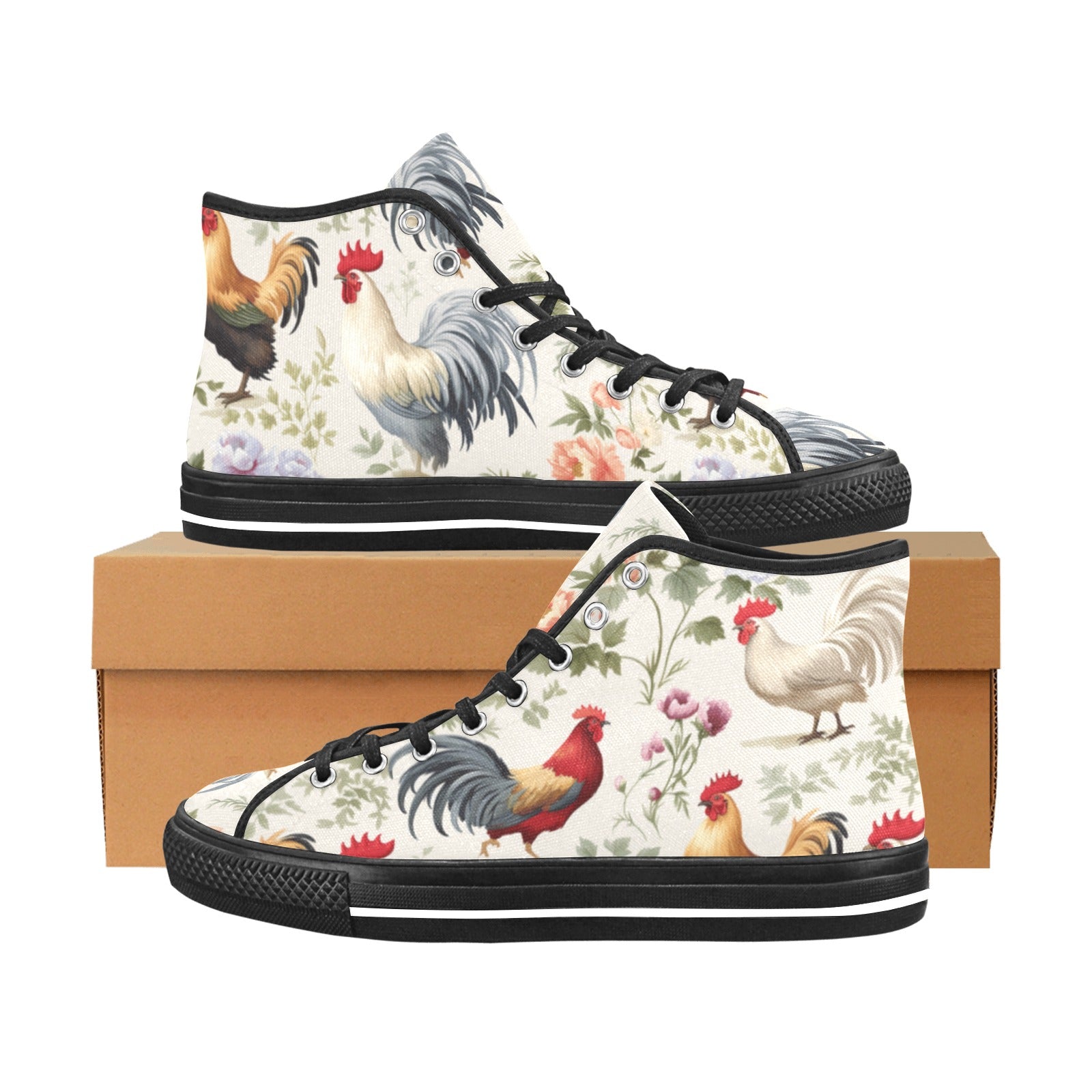 Barnyard Chic High-Top Canvas Shoes - Cranberry Lake Design Co.  #