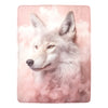 Pink Smoke Wolf Ultra-Soft Micro Fleece Blanket