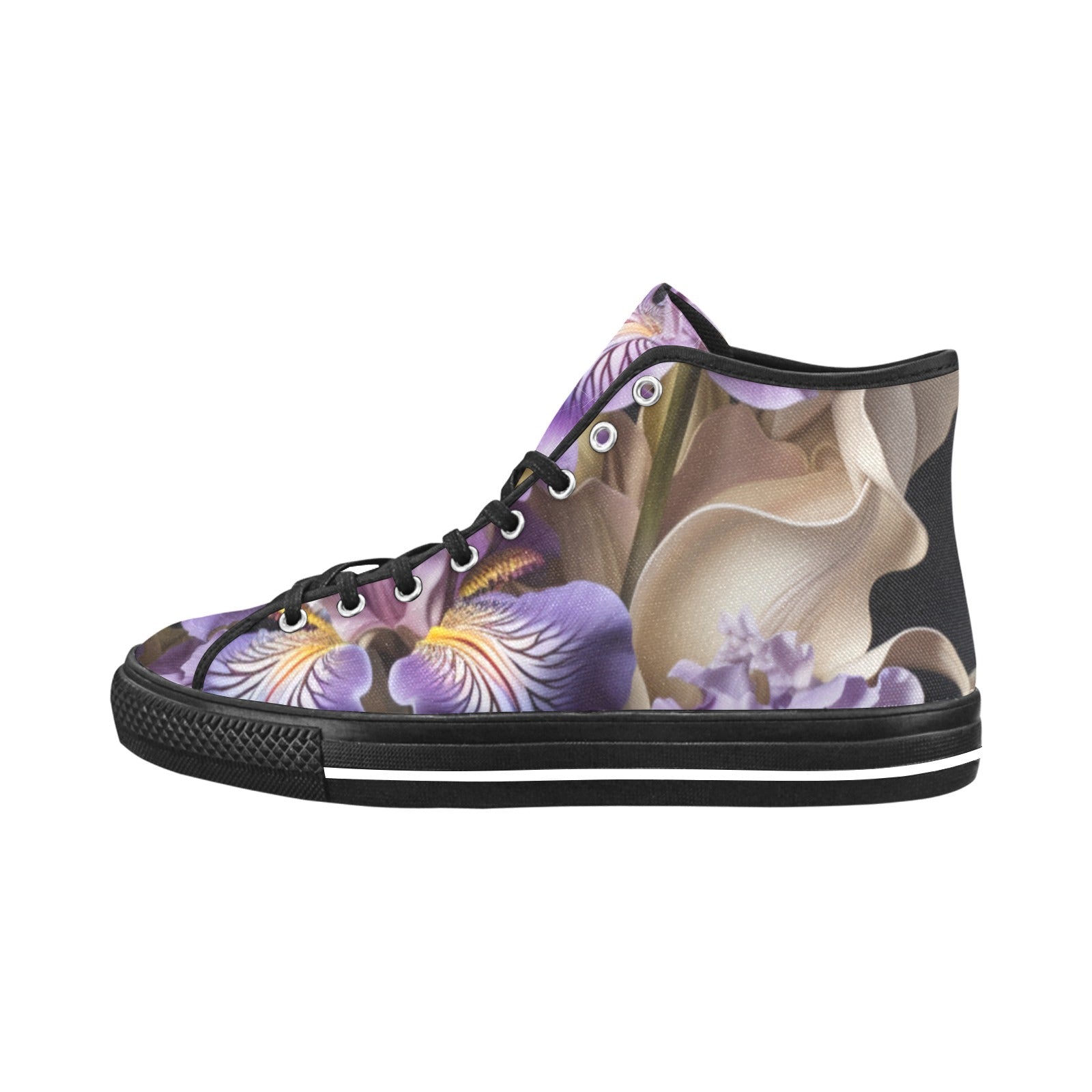 Cranberry Lake Designs Vancouver High Top Canvas Floral Women's Shoes - Cranberry Lake Design Co.  #