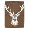 Cranberry Lake Designs Rustic Lodge Deer Throw Blanket 60" x 80"