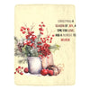 Cranberry Lake Designs Christmas Saying Ultra-Soft Micro Fleece Blanket 60" x 80"