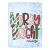 Cranberry Lake Designs Merry & Bright Santa Life Ultra-Soft Micro Fleece Blanket