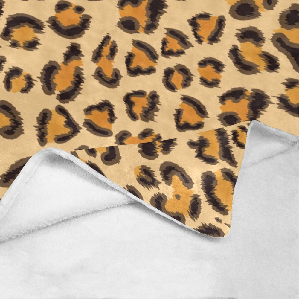 Cranberry Lake Designs Leopard Pattern Ultra-Soft Micro Fleece Blanket