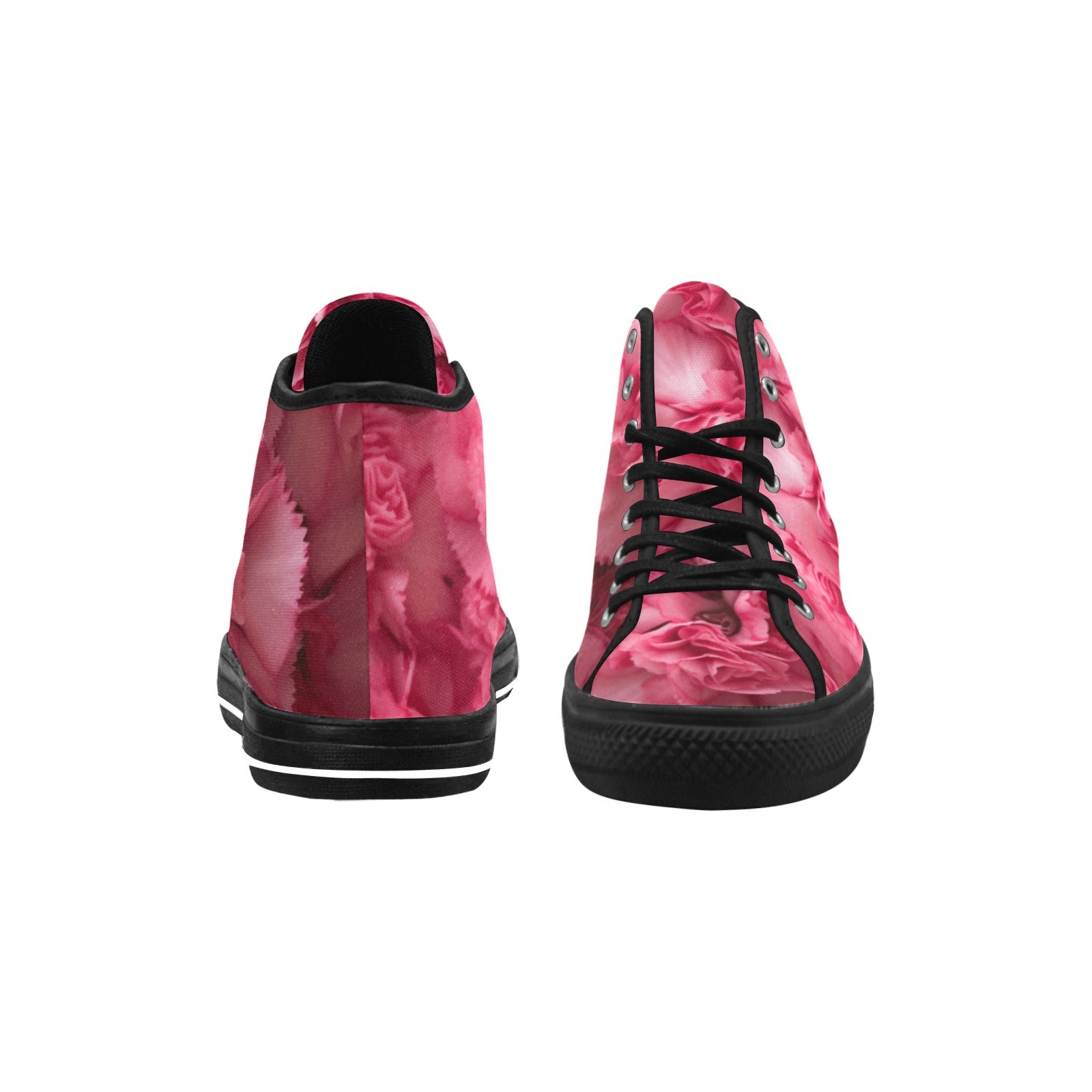 Pink Carnation High-Top Sneakers: Where Style Meets Adventure - Cranberry Lake Design Co.  #