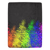 Cranberry Lake Designs Abstract Rainbow Art Throw Blanket