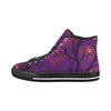 Halloween Elegance: Purple Vancouver High Top Canvas Women's Shoes - Cranberry Lake Design Co.  #