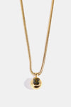 Zircon 18K Gold-Plated Geometrical Shape Pendant Necklace