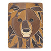 Cranberry Lake Designs Bear Mosaic Throw Blanket