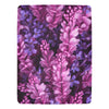 Beautiful Purple Flower Blanket - Twin Size, Adds a Touch of Serenity