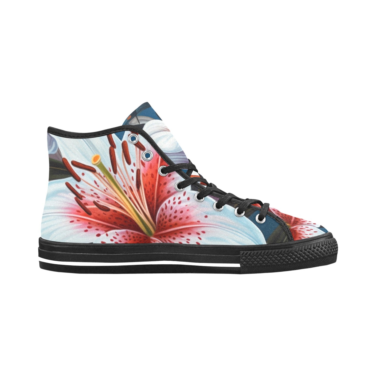 Cranberry Lake Designs Stargazer Lily Vancouver High Top Canvas Women's Shoes - Cranberry Lake Design Co.  #