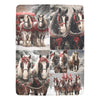 Cranberry Lake Designs Clydesdale Horse Ultra-Soft Micro Fleece Blanket 60" x 80"