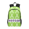 Snip and Learn: Green and White Scissor Crayon Backpack - Cranberry Lake Design Co.  #