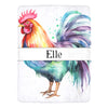 Majestic Rooster Blanket - Personalized Farm Animal Throw - Soft Plush - 60x80